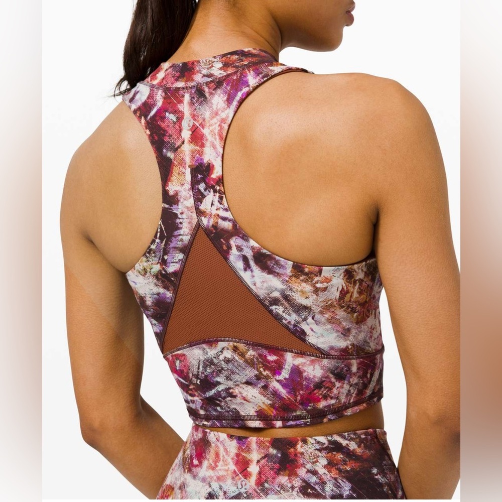 Lululemon Everlux and Mesh Cropped Tank Size 6